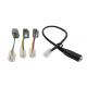 28 AWG Wire Gauge Audio Visual Cables Black Color For Smartphone Headset