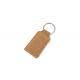 Cork Engraved Leather Keychain