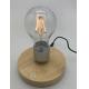 wooden round magnetic levitation Wireless LED Light lamp light