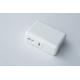 Short Circuit Protection 5V-1A White Dual USB AC Adapter For MP3 / Iphone / Camera