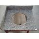 Tiger Skin Granite Integrated Vanity Tops 22 X 25 With Oval Cuout And Splashes