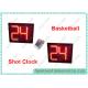 Electronic 24s Shot Clock For Basketball Stadium Sports with Red Color 480*380
