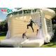 Commercial Inflatable Bounce For Wedding Party / White Bouncy Castle