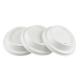 80mm 90mm Biodegradable Sugarcane Reusable Coffee Cup Lids For Travel