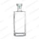 Rubber Stopper Sealing Type Octagonal Flat 750ml Glass Bottle for Wine Vodka Tequila