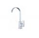 Modern Polished Chrome Kitchen Sink Water Faucet for Home , Ceramic Cartridge