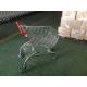 fan shape retail shopping trolley grey with customized logo on handle