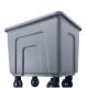 10 Bushel Poly Laundry Basket Carts Plastic Material Customized Commercial