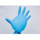 Blue Disposable Nitrile Gloves /  Fits Either Hand Anti Allergic Food Safe