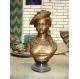 bronze woman bust