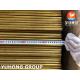 ASTM B111 C68700 Copper Alloy Steel Seamless Tube For Air Cooler HT / ET Available