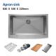 33 Inch Apron Stainless Steel Kitchen Sink 83x54 16 Gauge Single Bowl Brushed