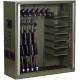 10 Gun Cabinet Double Door Heavy Duty Storage Locker , Heavy Duty Metal Storage Cabinet 