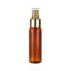 Personal Care 60ml PET Plastic Amber Bottle with Refillable Sprayer Trigger