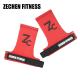 Soft red crossfit hand grips suede microfiber leather palm protect workout grips