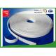 12mm White Hook And Loop Adhesive Tape Without Edge , 25m Per Roll