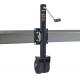 Black Boat Trailer Jack With Double 6'' Wheel 1500 Lbs Capacity 10 Lift