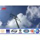 16M Double Circuit Metal Power Pole Transmission For Overhead Line Steel Tower