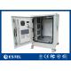 14U Customized Outdoor Telecom Station Cabinet Air Conditioner Cooling With Wheels
