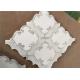 Waterjet Natural Stone Mosaic Tile 194 X 194mm White Mosaic Wall Tiles