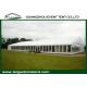 Elegant White PVC 300 People Outdoor Trade Show Tents With Glass Walls