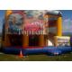 PVC Racing Car Inflatable Water Jumping Castle 5 x 5m Digital Printing With Slide