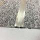 7mm Carpet Edging Strip Silver , Carpet Aluminum Edge Trim Alloy 6063 Material