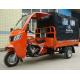 Gasoline Cabin 150CC Cargo Motor Tricycle with Front and Rear Cover for Adult