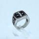 FAshion 316L Stainless Steel Ring With Enamel LRX240