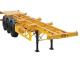 High Durable 12 Locks 13m Utility Skeleton Truck Semi Trailer With High GradeTires For Heavy Duty Machine Transport