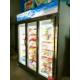 Upright 3 Door Freezer Showcase / Glass Door Freezer Auto Defrost R404a Refrigerant