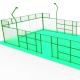 Green Smooth Surface Synthetic Padel Tennis Court Easy Installation