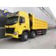 12 Wheels 8X4 HOWO Dump/Tipper Truck with Front Axle 9tons Loading Capacity and Used