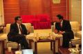 President Hu Jun Meeting With Frank Lavin, Chairman of Public Affairs, Asia Pacific of the Edelman