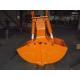 Long Durability Clamshell Bucket , 7-70 Ton Excavator Clamshell Attachment