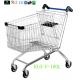 Portable Metal Chrome Plated Disabled Shopping Trolley For Hypermarket 180 Litre