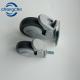 TPU PP Ball Bearing Threaded / Plate Hospital Bed Caster Wheels With Brake