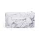 High end Quality PU Leather Makeup Brush Bag Case with Marble Look