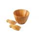 Multiple Sizes Popular Fruit and Vegetable Bamboo salad Bowl Set with Hands