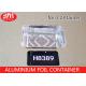 Rectangle Shape Aluminum Foil Food Containers , Grill Aluminum Foil Pans H8389
