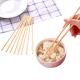 Customized Disposable Bamboo Round Sharp Chopsticks Natural Color Sustainable and Disposable