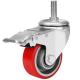 80kg Loading Swivel PU Industrial Caster Wheel with Customized Request and Zinc Plated