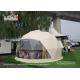 Large Luxury Glamping Tents , 7m Geo Shelter Dome Tent With Roof Lining