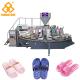 Rotary 2 Color PVC PCU Slipper Making Machine With Air Blowing System