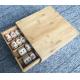 Bamboo Tabletop Coffee Pod Storage Drawer 8 Compartments Non - Fragile Waterproof