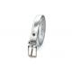 Silver Color Women's Fashion Leather Belts With Metal Buckle / Casual Jean Belt