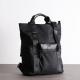 Nylon Womens Leather Bag For Work 38cm Black Leather Travel Backpack