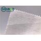 White Polyester Tie Interlining Fabric For Silk Tie Shrink Resistant