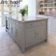 kitchen island base cabinets with Marble Stone and Modern Glass Pendant Light Design