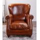 brown antique style leather chair furniture,#2004